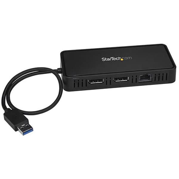 STARTECH USB 3.0 Dual Display DisplayPort 4K 60Hz dockningsstation för bärbar dator - 2x DP 4K 60Hz eller 1x DP 5K 60Hz