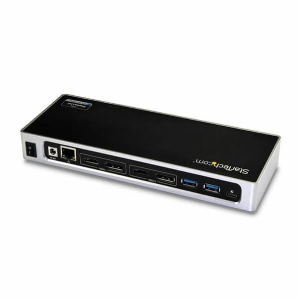 USB-HUB Startech DK30A2DH Svart/Silvrig Silvrig 40 W