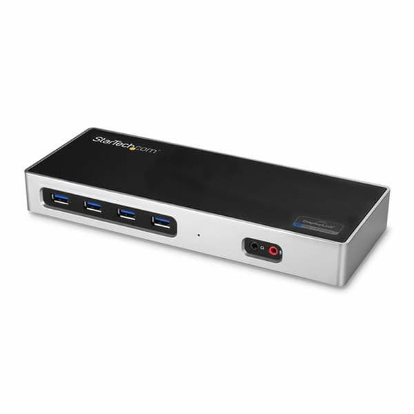 USB-HUB Startech DK30A2DH Svart/Silvrig Silvrig 40 W
