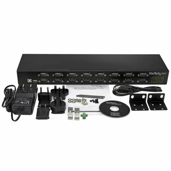 USB Hub Startech ICUSB23216FD Sort USB-RS232
