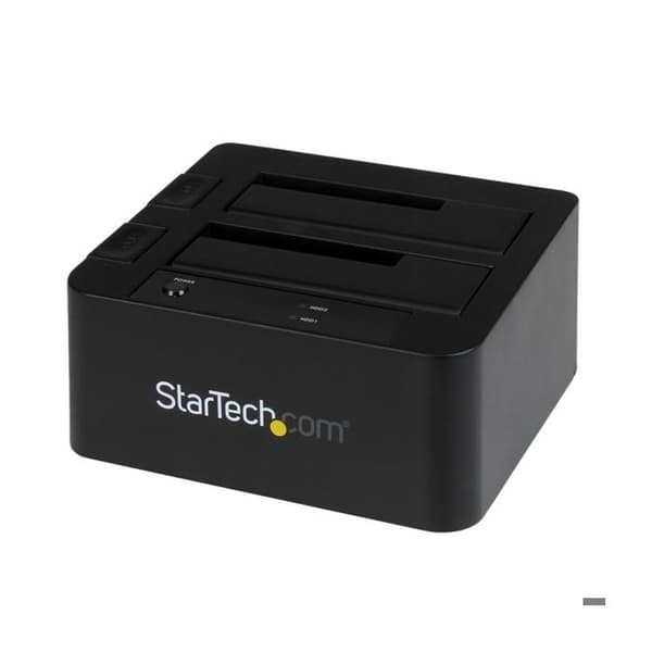 Station för värd - STARTECH - SDOCK2U33EB - USB 3.0 - eSATA - stöder 4 hårddiskar