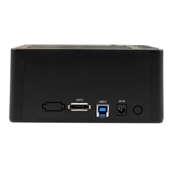 Station för värd - STARTECH - SDOCK2U33EB - USB 3.0 - eSATA - stöder 4 hårddiskar