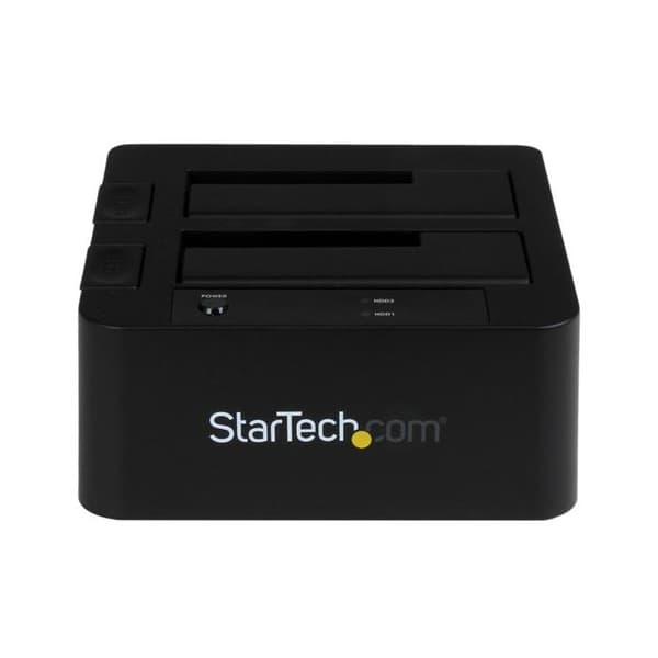 Station för värd - STARTECH - SDOCK2U33EB - USB 3.0 - eSATA - stöder 4 hårddiskar