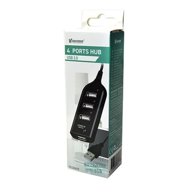 USB-HUB Vakoss TC-234UX Vit Svart