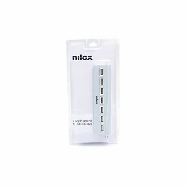 USB-HUB Nilox NXHU7ALU2 Grå