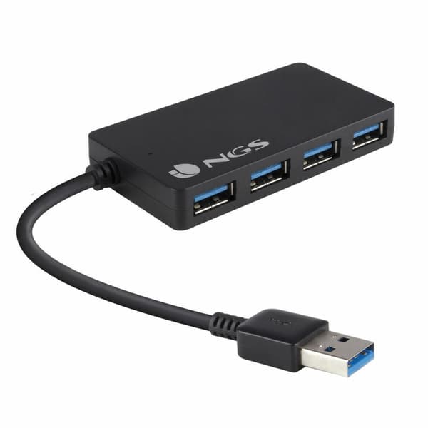 4-porttinen USB-hubi NGS iHub 3.0 Musta