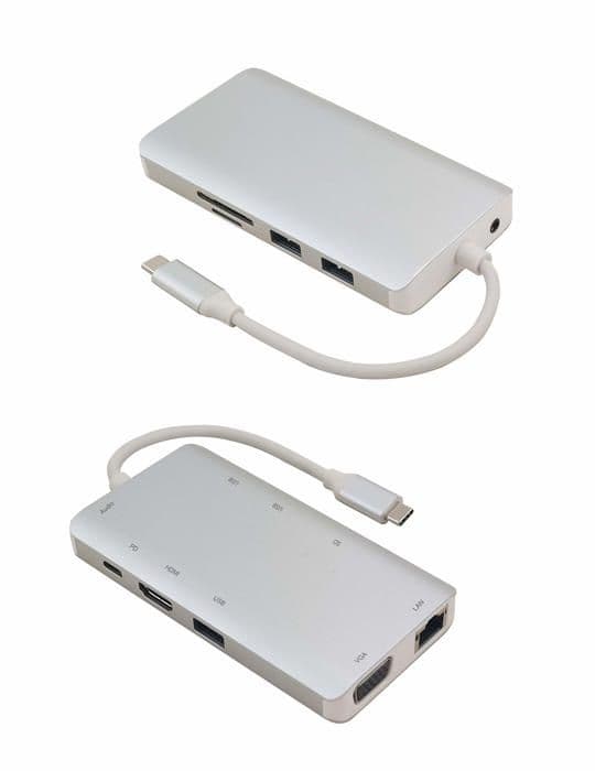 Dockningsstation - portreplicator - Helos-stöd - 304265 - Premium - Dockningsstation - USB-C 3.1 - VGA, HDMI - GigE