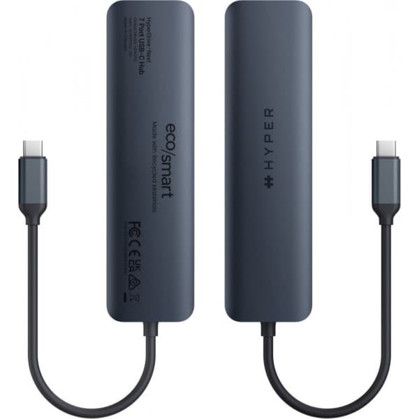 HyperDrive Next 7-port USB-C-hub, midnatsblå