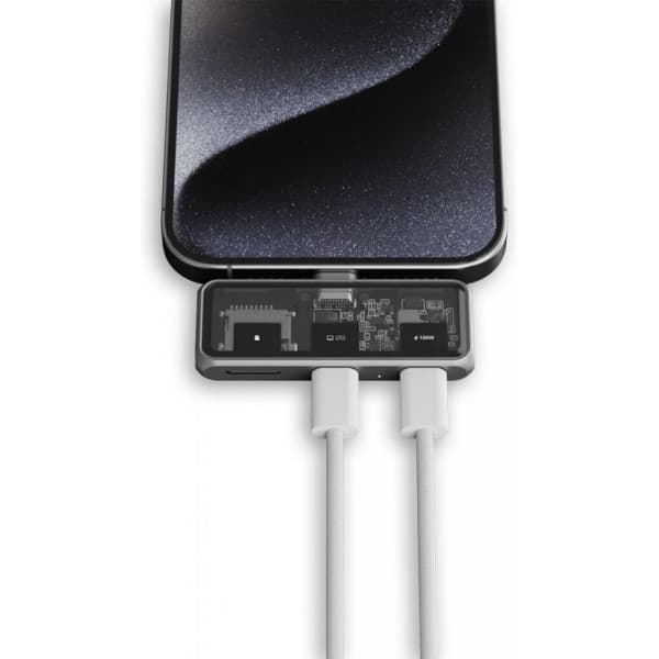 Satechi Mobile XR -USB-C-hub med microSD-läsare, stjärngrå
