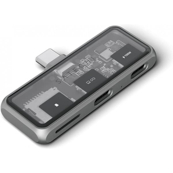 Satechi Mobile XR -USB-C-hub med microSD-läsare, stjärngrå