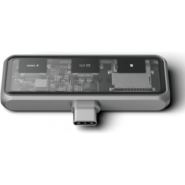 Satechi Mobile XR -USB-C-hub med microSD-läsare, stjärngrå
