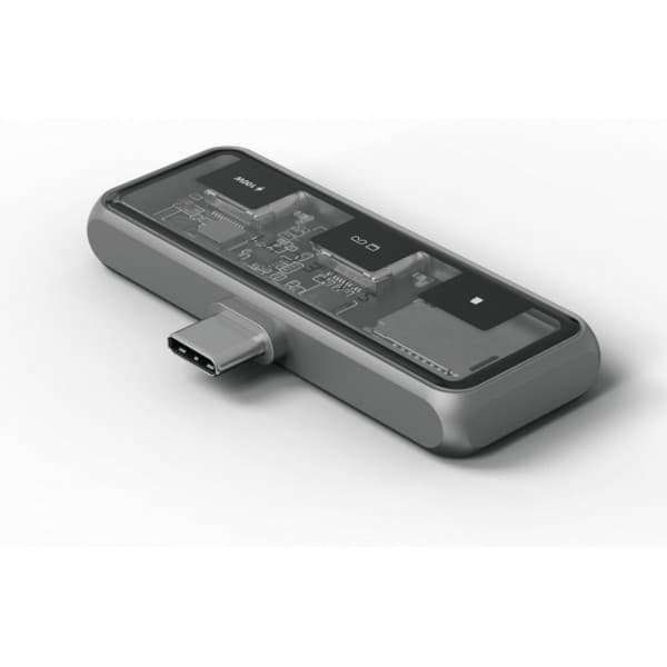 Satechi Mobile XR -USB-C-hub med microSD-läsare, stjärngrå