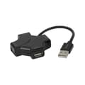 Miniatyrbild 1 av 3: Deltaco USB-A-hub, 4x USB-A, 480 Mbps, svart