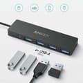 Miniatyrbild 3 av 6: Dockningsstation - Anker - A8309G11 - Typ-C till 4x USB - 5 Gbit/s - Plug-and-Play