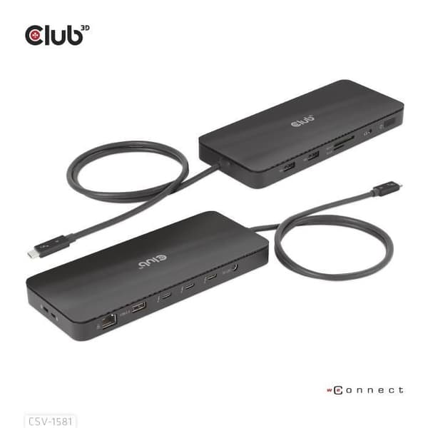 CLUB3D CSV-1581 THUNDERBOLT 4 DOCKINGSSTATION SVART