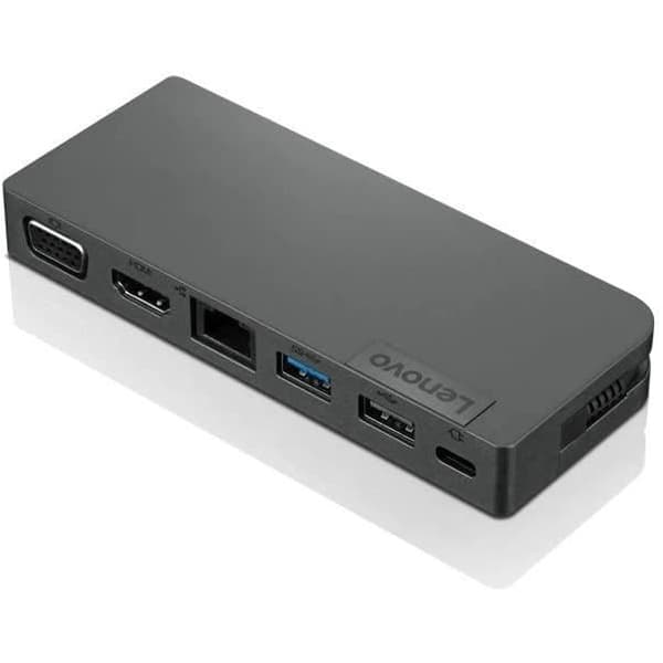 LENOVO USB Typ C dockningsstation för bärbar dator - 3 x USB-portar - 1 x USB 2.0 - Nätverk (RJ-45) - HDMI - VGA - Trådbunden