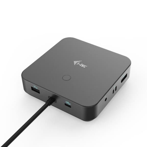 I-Tec USB-C HDMI Dual DP Dockningsstation med 100W strömförsörjning - svart - TU