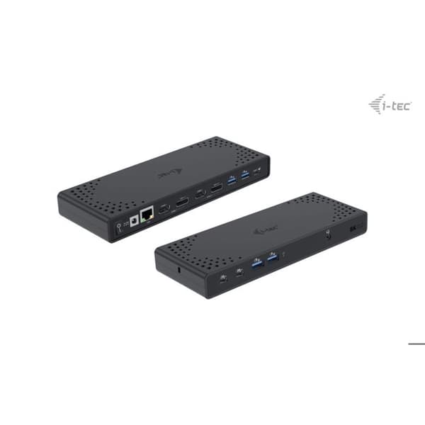 Dockningsstation - I-TEC - Dualdock - 1x5K - 2x4K 60Hz - 100W strömförsörjning