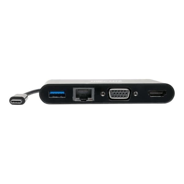 Dockningsstation - Tripp Lite - USB-C 3.1 - Kompatibel med Thunderbolt 3 - 4K @ 30Hz - HDMI, VGA, USB-A