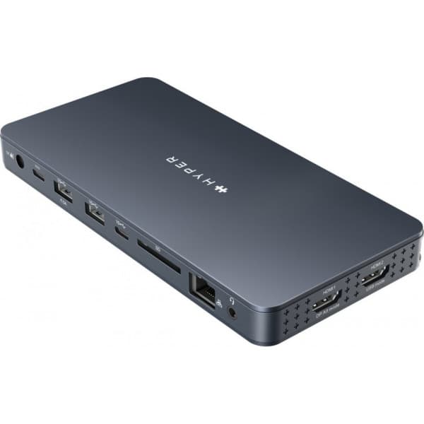HyperDrive Next USB-C-hubb, 10 portar, minneskortläsare, midnatt blå