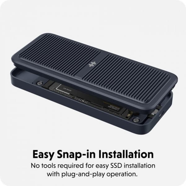 HyperDrive Next USB4 NVMe SSD-etui, midnatsblå