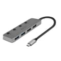 Miniatyrbild 2 av 2: USB-HUB-C LINDY 43383 Grå (1 antal)