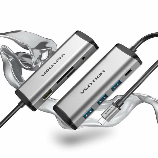 USB-HUB Vention THAHB Svart