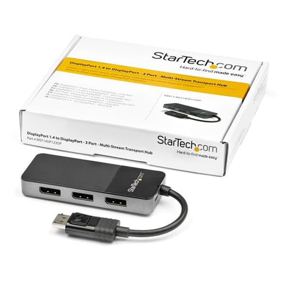 USB-HUB Startech MST14DP123DP Grå