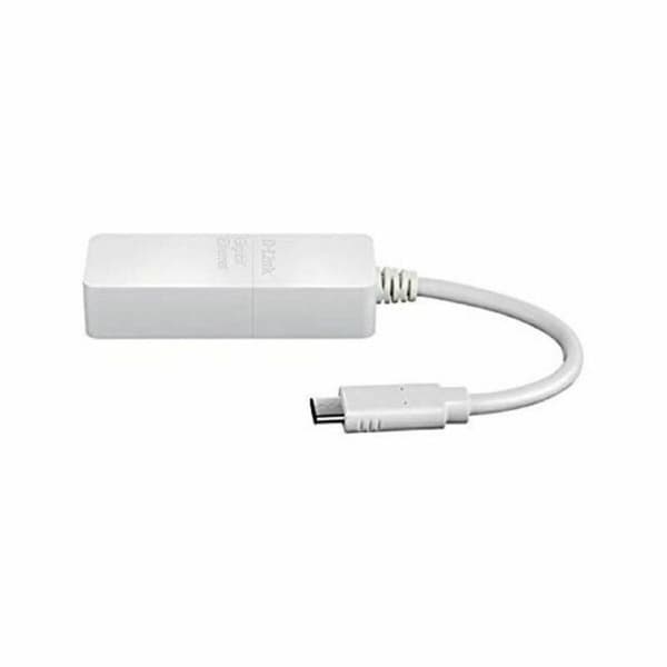 USB 3.0 Gigabit Ethernet adapter D-Link DUB-E130 Hvid Hvid