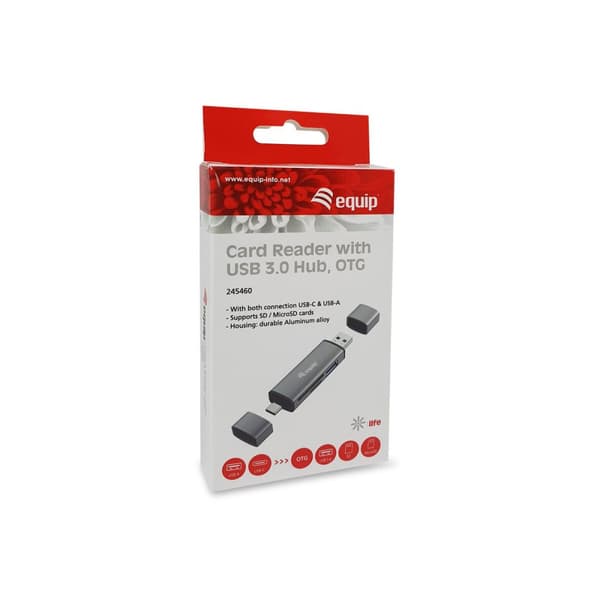 Kortlæser Equip 245460 Sort Grå