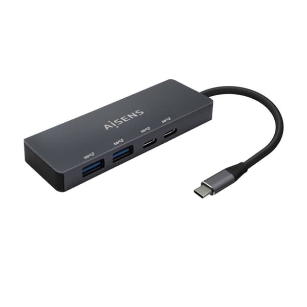 USB Hub Aisens A109-0744 Grå Multifarvet (1 enheder)