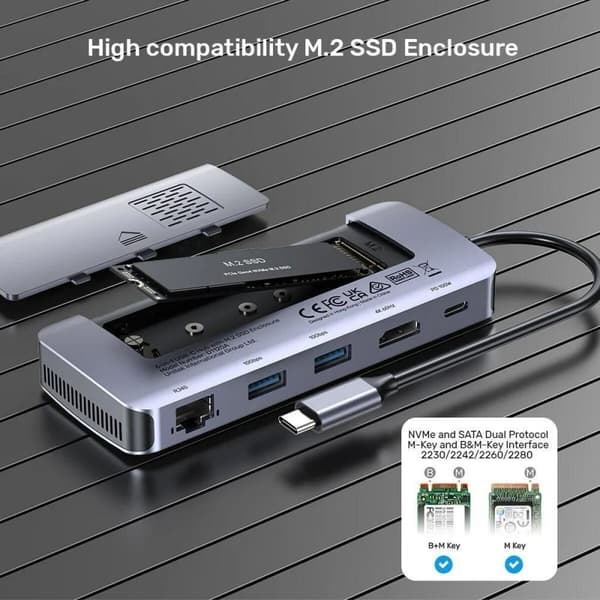 USB-keskitin Unitek D1120A01 100 W