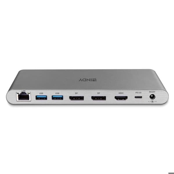 LINDY 43349 USB-C® dockningsstation Lämplig för märken (dockningsstationer för bärbara datorer): universal
