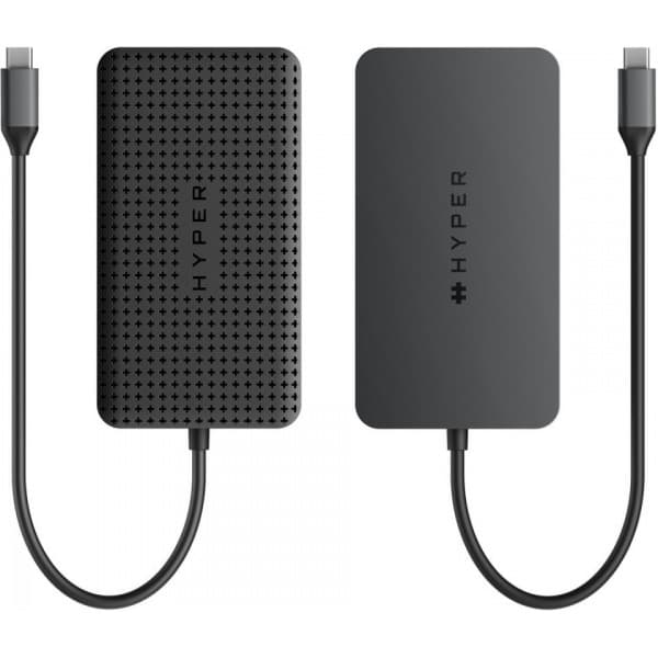 HyperDrive Next Dual 4K HDMI 7-port USB-C-hubb, midnattsblå