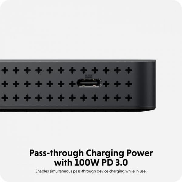 HyperDrive Next Dual 4K HDMI 7-port USB-C-hubb, midnattsblå