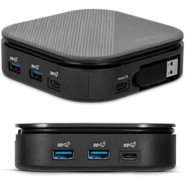 Targus DOCK116GLZ Dockningsstation med USB 3.2 Gen 2 (3.1 Gen 2) Typ-C-kabel Svart