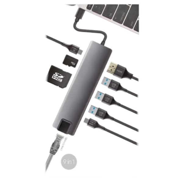 USB-HUB CoolBox COO-DOCK-01 Grå