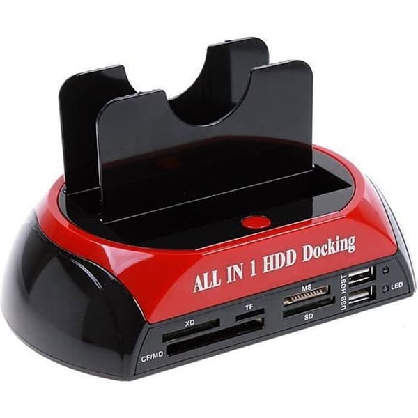 2,5" 3,5" SATA/IDE HDD 2-dockningsstation e-SATA Hub