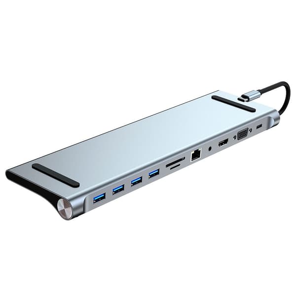 11-i-1 USB-C dockningsstation – förbättra din arbetsyta med utökade anslutningsmöjligheter