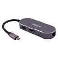 Miniatyrbild 2 av 2: Mini dockningsstation - NILOX - Typ-C - 4K 30Hz - 3 USB 3.0-portar - RJ45 Gigabit Ethernet