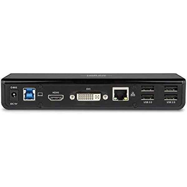 Humblet - HDOCKS300TC - Lägg till 2 video utgångar - USB 3.0 (3.1 Gen 1) Typ-A - Svart