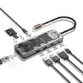 Miniatyrbild 1 av 4: INN Dockningsstation 8 i 1 multi-interface hubb gigabit nätverksport förlustfri ljud TF/SD PD 100W kompatibel med flera system