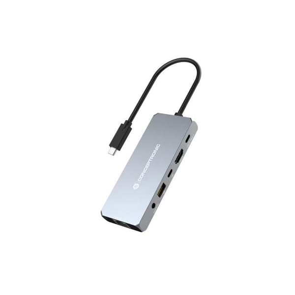 CONCEPTRONIC DONN22G 6-i-1 USB4-dockningsstation - 8K 60 Hz HDMI - 2,5 GbE - 100 W USB
