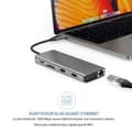 Miniatyrbild 3 av 4: Multifunktionsdockningsstation - TD® - 12 i 1 - Ultra HD 4K - Trippel skärm - USB 3.0-portar