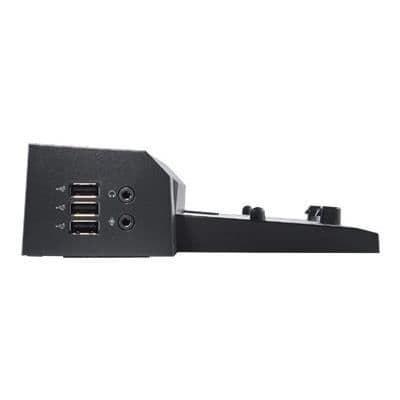 Portreplikator - DELL - 452-11415 - VGA, DisplayPort, DVI, USB, RJ45-gränssnitt - Svart