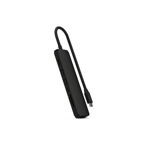 USB-C Multiport Hub 7-i-1 - Satechi - Svart - Ethernet 1Gbit - Power Delivery 100W - HDMI 4K