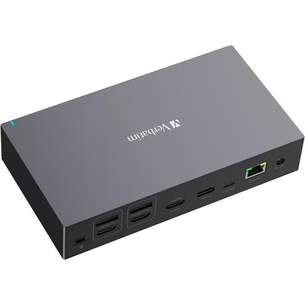 17-portars USB-C Pro dockningsstation - VERBATIM - CDS-17 - Optimal anslutning - 2 års garanti