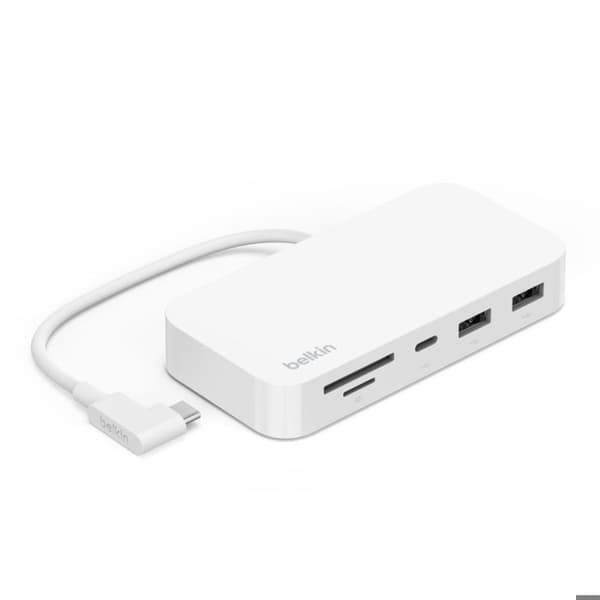 PC-KOMPONENTER, Hubs, Usb Hub, Belkin 6-i-1 USB C Multiport Hub W Monteringsspecifikationer Antal portar