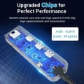 Miniatyrbild 1 av 5: Vention 4-i-1 USB 3.0 till 3x USB 3.0 / Gigabit Ethernet-adapter 0.15M Svart