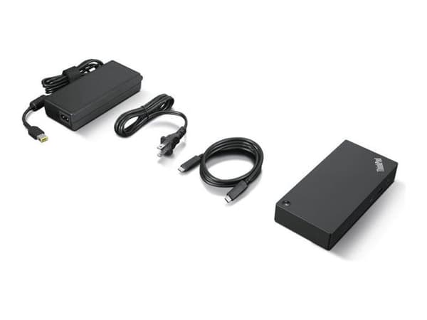Station för anslutning - LENOVO - 135W Universal Dock - USB-C - Kompatibel med ThinkPad - Svart